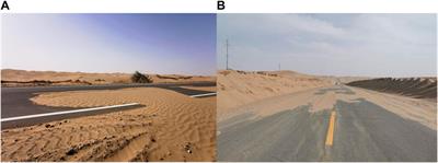 Optimal sand transport roadbed geometry structure of Taklamakan Desert highway